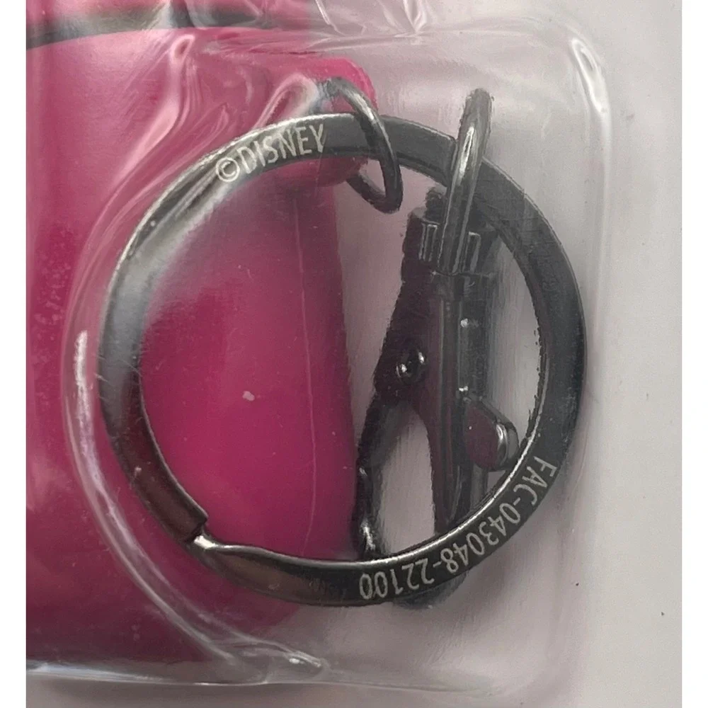 Disney D-Tech Magenta Mickey Mouse Ear AirPods Case Keychain NEW Open Box